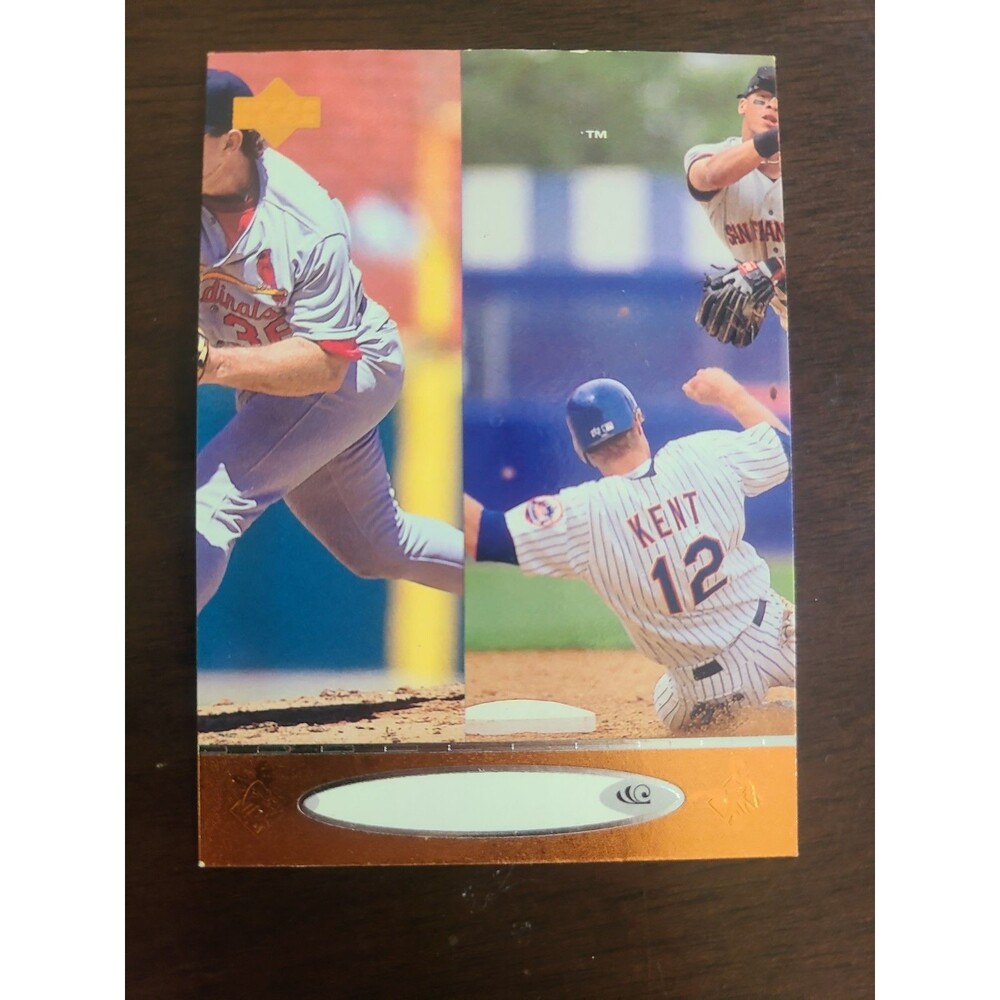 1996 Upper Deck Error Card Mike Morgan 181. No Name. Printing Error